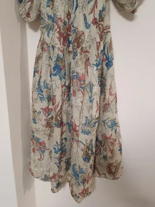 Vestido midi estampado floral ramio