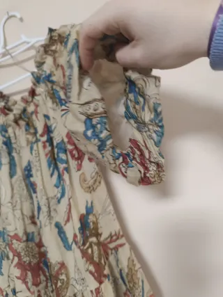 Vestido midi estampado floral ramio