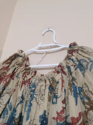 Vestido midi estampado floral ramio