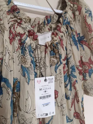 Vestido midi estampado floral ramio