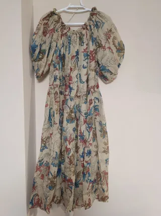 Vestido midi estampado floral ramio