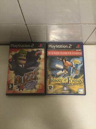 Lote 2 Juegos PS2: Buzz! y Prince of Persia