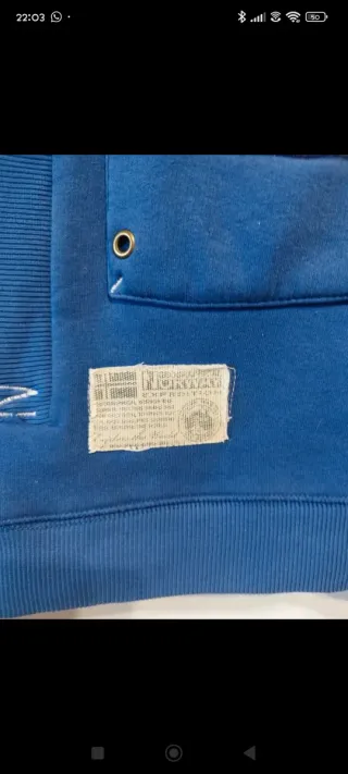 Sudadera Geographical Norway Azul Unisex