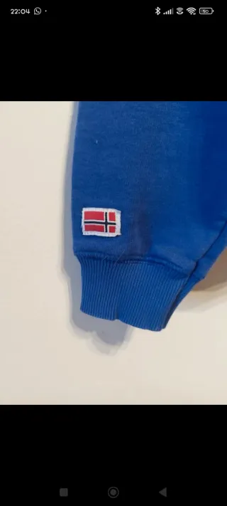 Sudadera Geographical Norway Azul Unisex