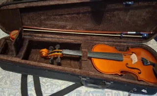 Violín 4/4 Kreutzer School con funda y arco.