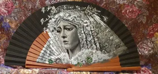Abanico pintado a mano
