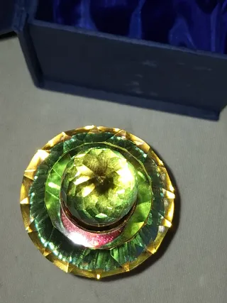 Bonita perfumera de cristal antigua