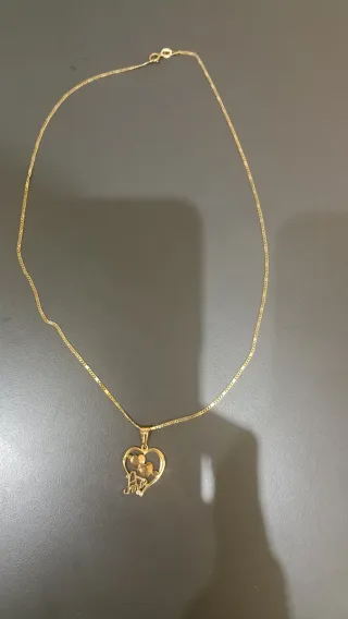Cadena con colgante corazón Amor