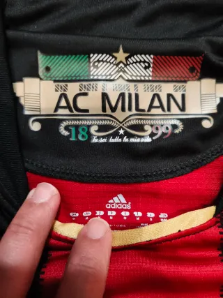 AC Milan 2010 Adidas ClimaCool Jersey M