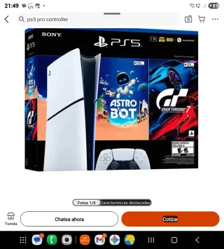 Consola Sony PS5 Blanca