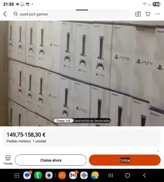 Consola Sony PS5 Blanca