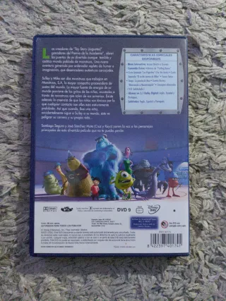 Monstruos S.A. DVD Disney Pixar Español
