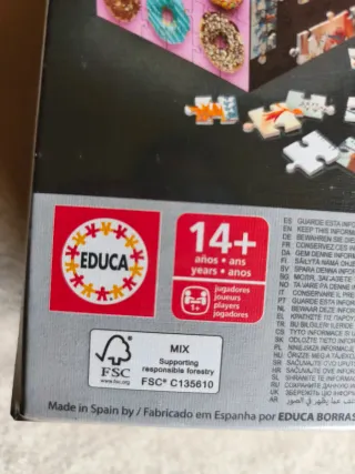 Puzzle 3D Educa Nuevo +14 años