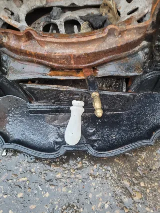 Estufa chimenea salamandra antigua