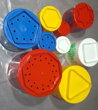 Cubos apilables de juego para bebé. Años 80