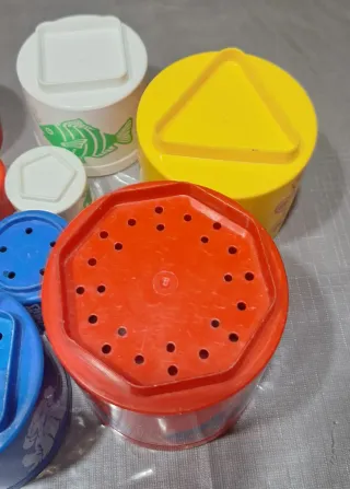 Cubos apilables de juego para bebé. Años 80