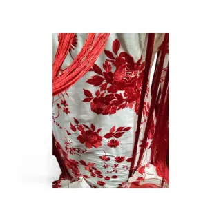 Traje de Flamenca Rojo y Blanco T-42-44