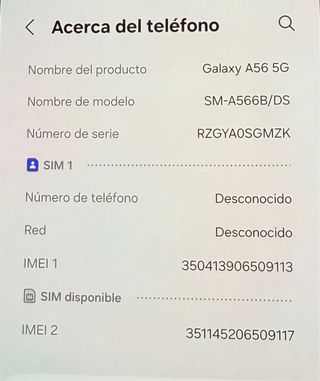 Samsung Galaxy A56 5G 8GB RAM 256GB Gris