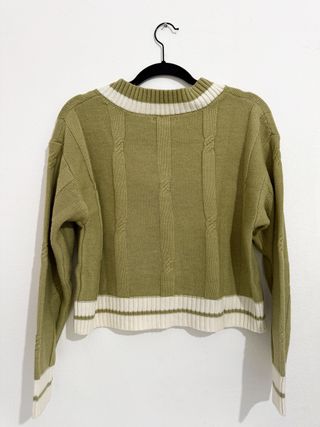 Camisola malha decote V