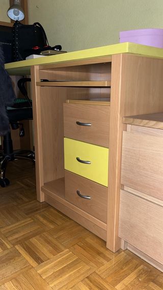 Habitación juvenil completa con 2 camas