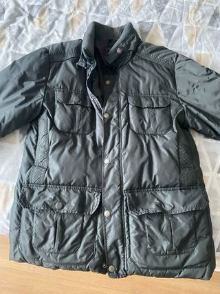 Anorak de plumas Calvin Klein verde