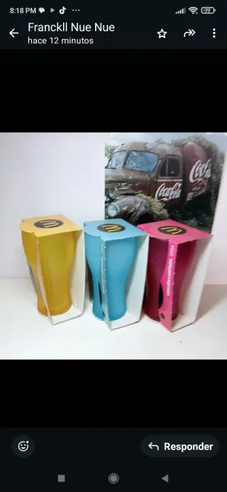 Set 3 Bicchieri Coca-Cola McDonald's 2024