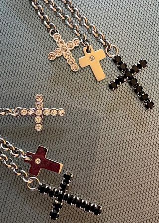 DOLCE GABBANA D&G PRENDIENTES CRUZ MUJER HOMBRE