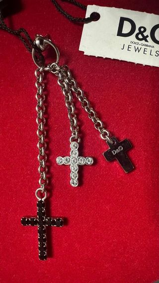 DOLCE GABBANA D&G PRENDIENTES CRUZ MUJER HOMBRE