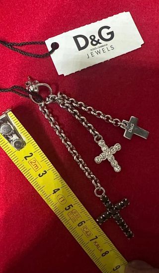 DOLCE GABBANA D&G PRENDIENTES CRUZ MUJER HOMBRE