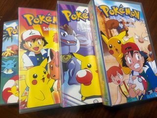 Lotto 4 VHS Pokémon - Serie 6, 7, 8, 9