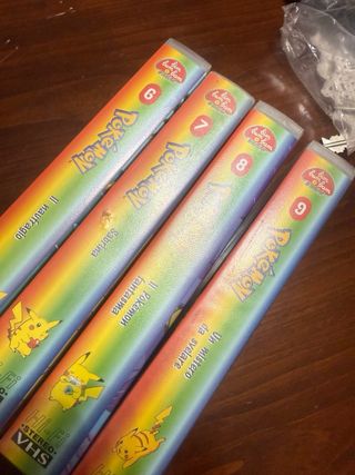 Lotto 4 VHS Pokémon - Serie 6, 7, 8, 9