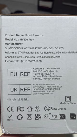 Proyector HY 300 Pro+ Magic Cube