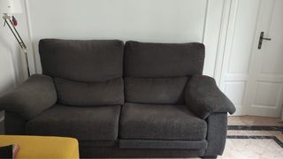 Sofá extensible pana fina gris