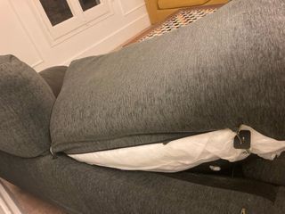 Sofá extensible pana fina gris