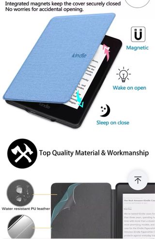 Custodia Kindle Basic 11ª Gen 6 Grigia