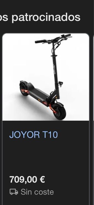Patinete Eléctrico Joyor T10