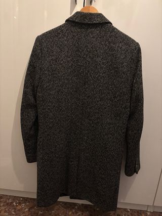 Abrigo paño hombre gaspeado talla S