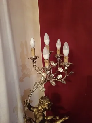 Candeliere 5 fuochi con angelo