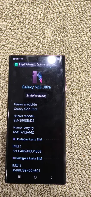 Samsung Galaxy S22 Ultra Viola