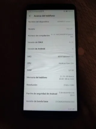 Huawei P smart movil