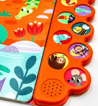 Libro Interactivo SONIDOS DE LA SELVA CON TEXTURAS