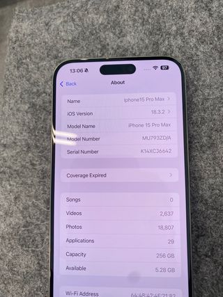 iPhone 15 pro max 256 gb