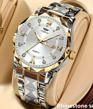 Reloj TERANV Oro y Plata Hombre