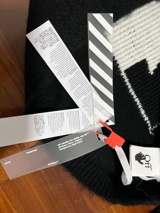 Maglione Off-White Nero Grigio