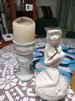 Lote Velas y portavelas todo x 5 euros.