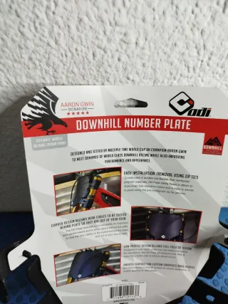 Placa Número Downhill Odi