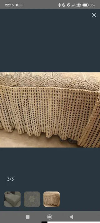 Colcha hecha a mano para cama de 135 cm