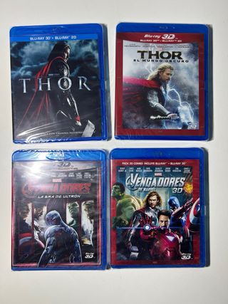 Pack Blu-ray 3D: Thor y Vengadores precintadas