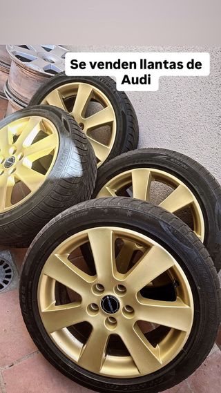 Llantas Audi 17' 5x112 Doradas