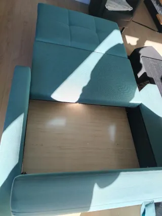 Sofá Cama Azul Teal